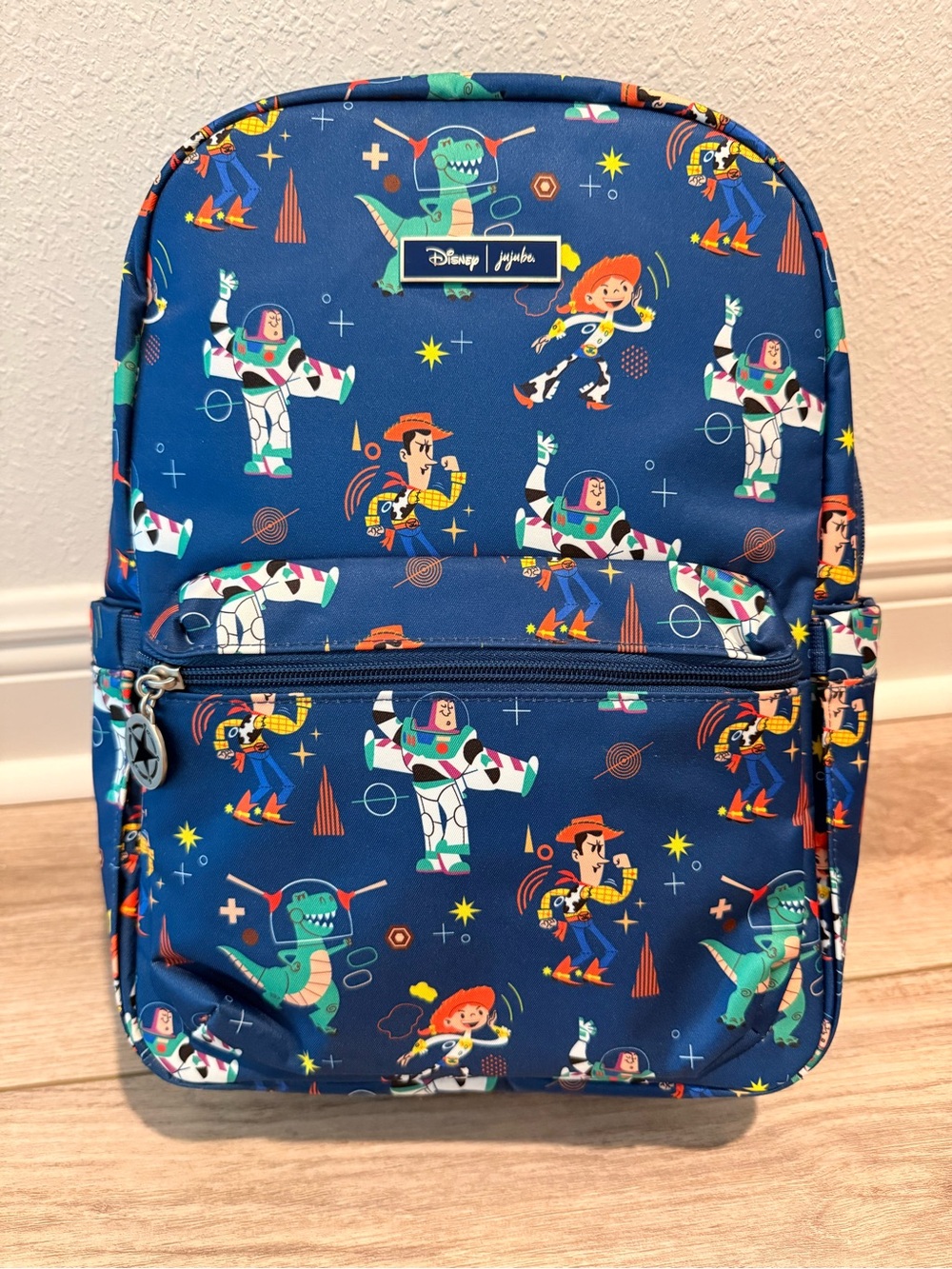 Ju-Ju-Be Navy Kids Backpack with Multicolor Toy Story Characters